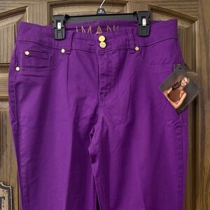 IMAN Rich Purple Bootcut Jeans